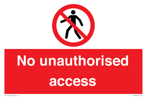 No unauthorised access
